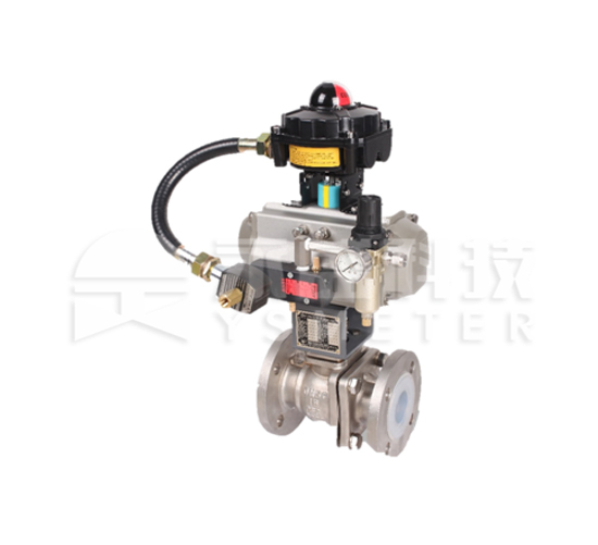 O型衬氟切断球阀